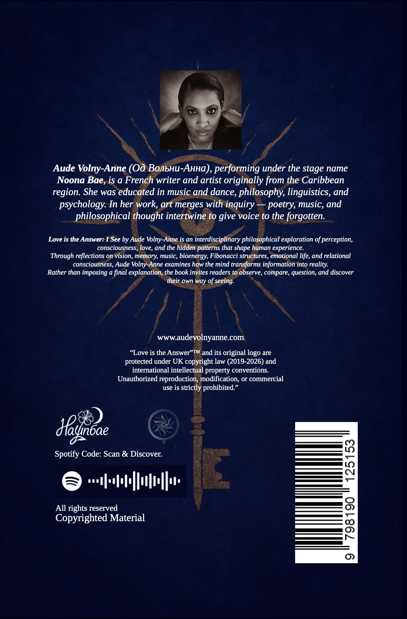 Original back cover of Love is The Answer: I See